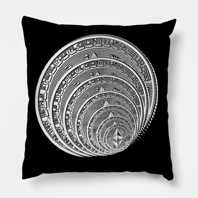 Ethereum PERSPECTIVE Pillow by GarryX