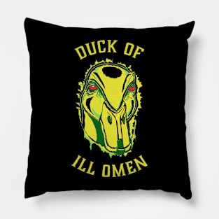 Duck of Ill Omen Pillow