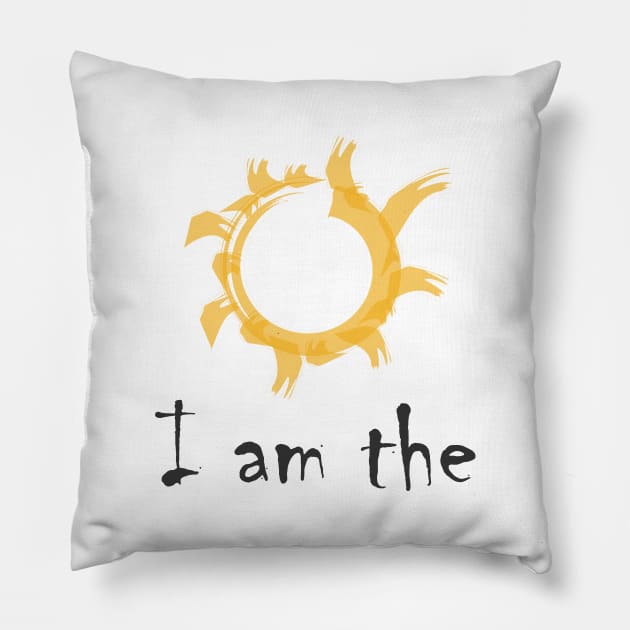 I Am The Sun Pillow by NAKLANT