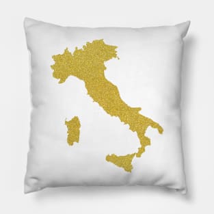 italy flag map Pillow