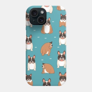 Cute cartoon French bulldog pattern 01 Phone Case