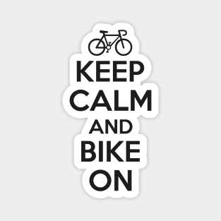 Keep calm and bike on Magnet