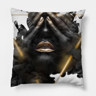 Woman Gold Pillow