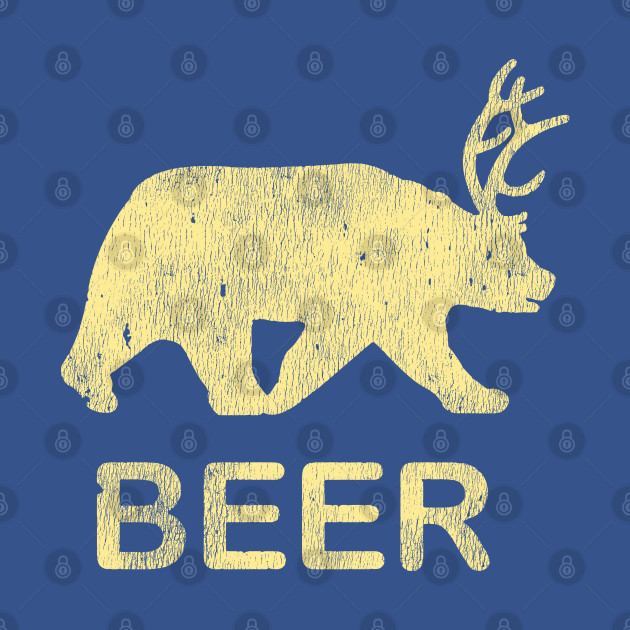 Discover Beer Bear Deer Vintage - Bear Deer - T-Shirt