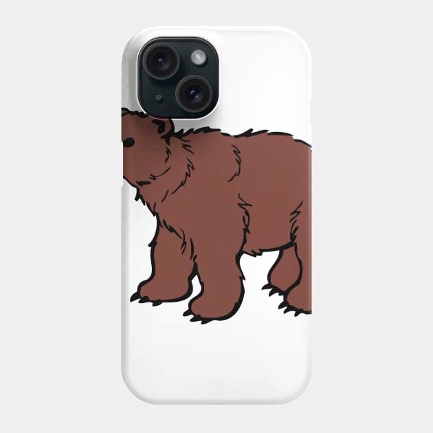 Brown Bear Phone Case by scdesigns