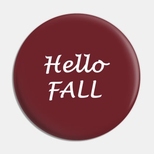 Hello fall Pin