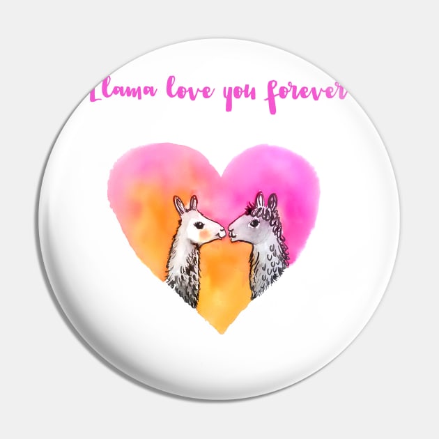 Llama love you forever Pin by StudioKaufmann