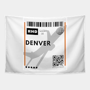 Denver Ticket Design Tapestry