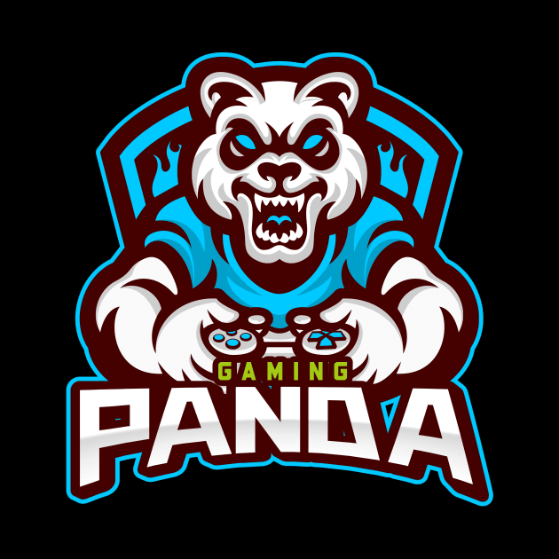 Panda Gaming Character by Dog Lovers Store
