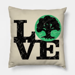 Love Green Mana Magic The Gathering Pillow