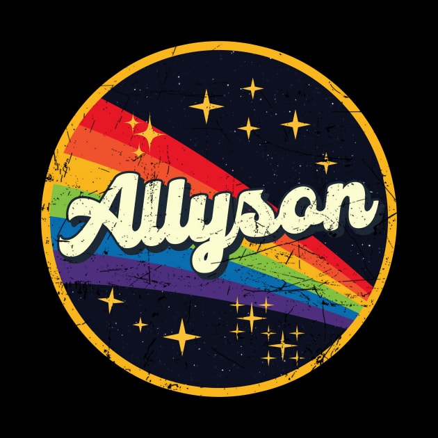 Allyson // Rainbow In Space Vintage Grunge-Style by LMW Art
