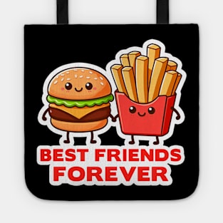 Hamburger and French Fries Best Friends Forever Tote