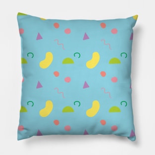 80s retro pattern Pillow