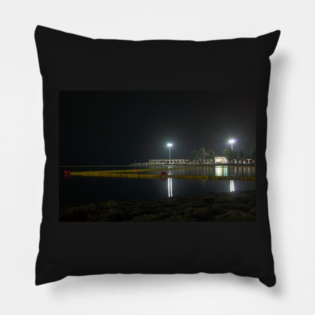 beach at night Pillow by likbatonboot