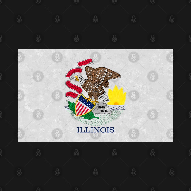 State flag of Illinois by Enzwell