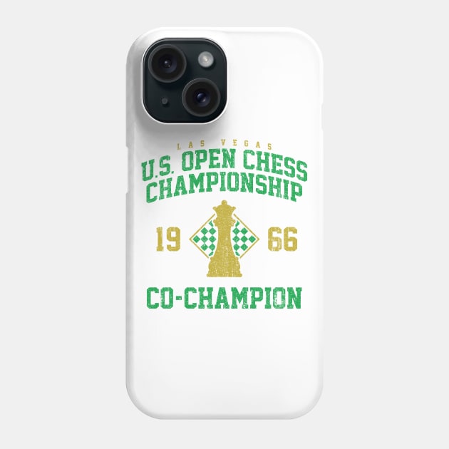 1966 US Open Chess Championship Co-Champion (Variant) Phone Case by huckblade