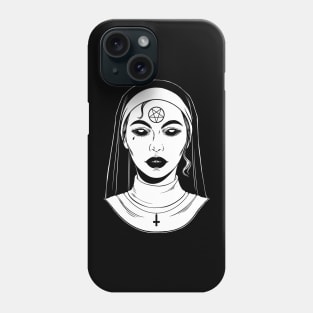 Satanic Nun. Bad Nun Phone Case