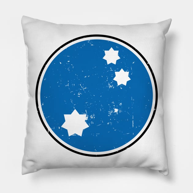 Blue Squadron Pillow by Stefaan