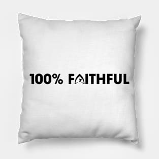 The Traitors | 100% Faithful [percent] #TheTraitors | Black print Pillow