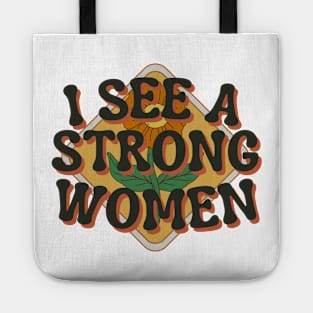 I see a strong women Tote