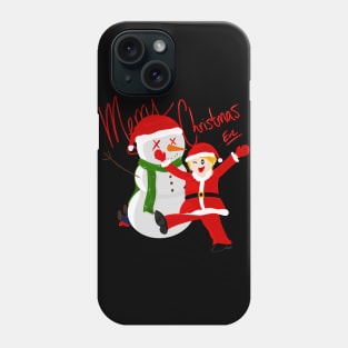 Merry Christmas ... Eve, Snowman Phone Case