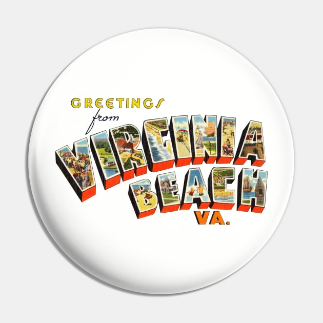 Greetings from Virginia Beach Pin by reapolo