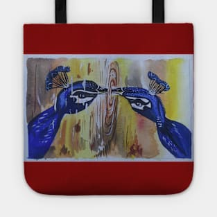 wildlife hand painting Tote