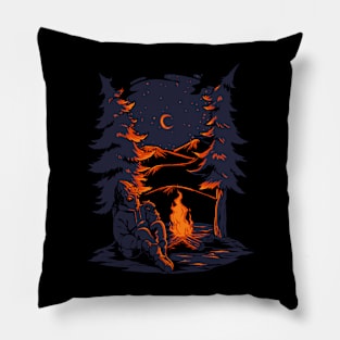 Alien camping Pillow