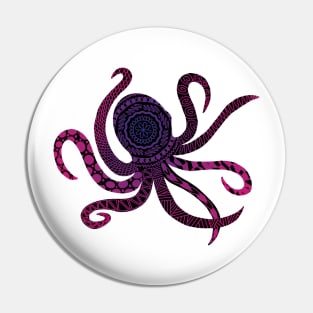 Zentangle Octopus Pin