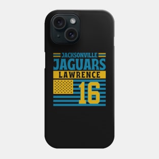 Jacksonville Jaguars Lawrence 16 American Flag Football Phone Case