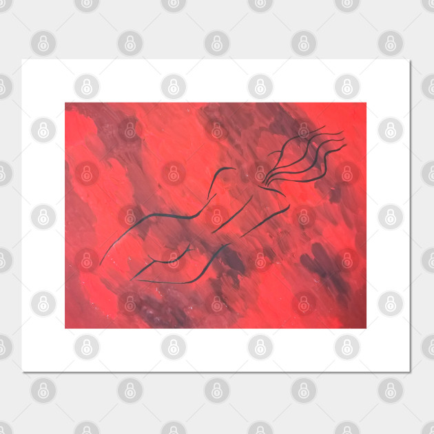 Naked Woman Silhouette Abstract Nude Posters And Art Prints Teepublic