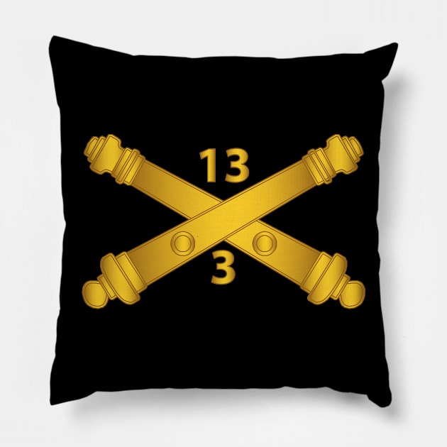 3rd Bn, 13th Field Artillery Regiment - Arty Br wo Txt Pillow by twix123844