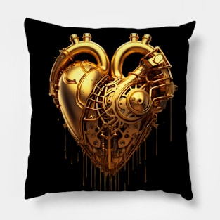 Techno heart Pillow