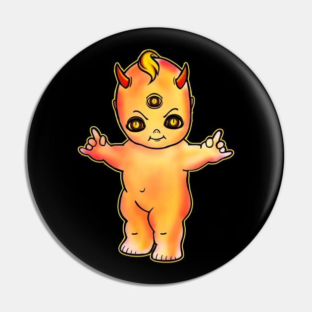 Kewpie Demon Baby Doll Pin by heathengirl64