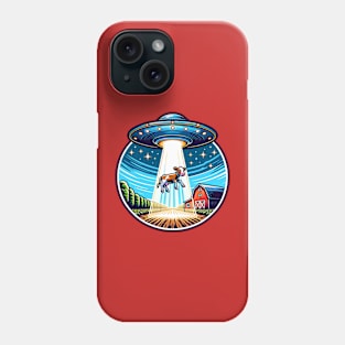 UFO Cow Abduction Farm Phone Case