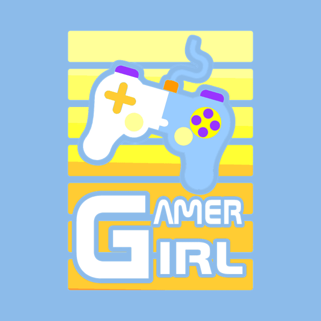 Yellow Gamer Girl by AlondraHanley