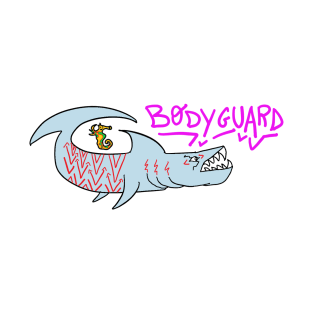 Bodyguard shark drawing T-Shirt