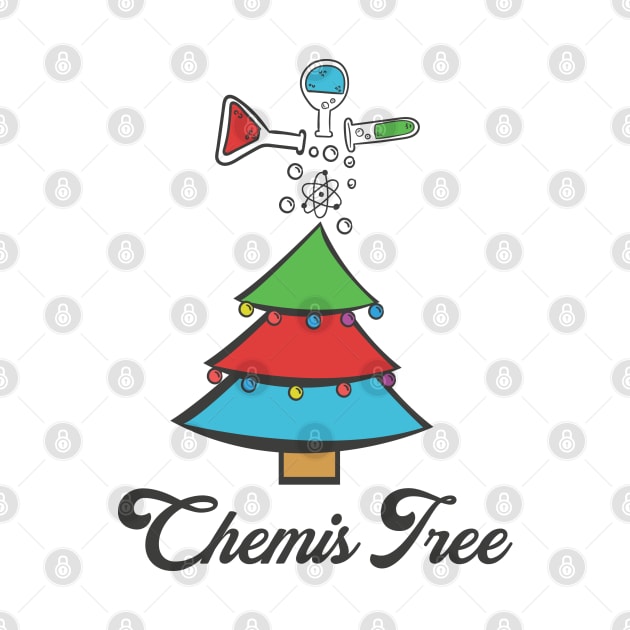 Funny Christmas Gift Chemis Tree Chemistry Wordplay Xmas by Shirtbubble