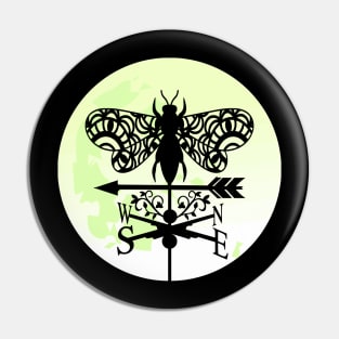 Bee Silhouette Pin