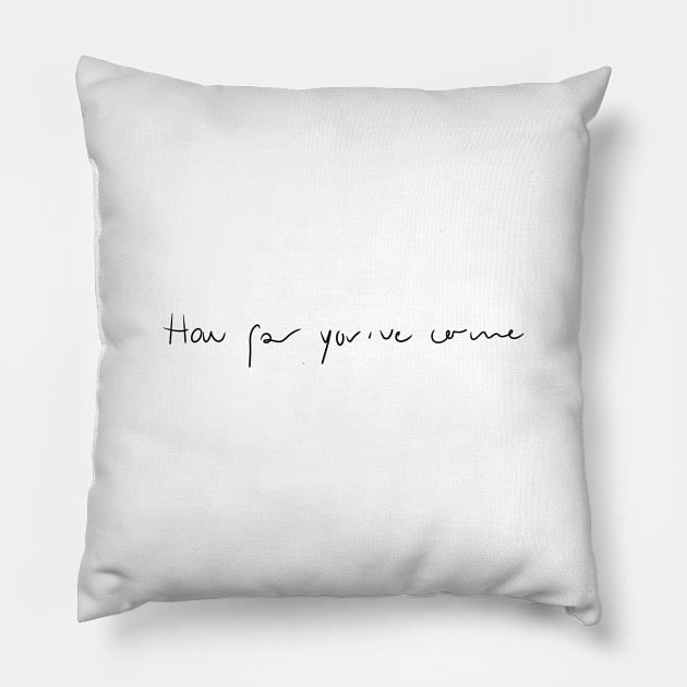 How far you've come Pillow by pepques