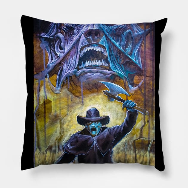 jeepers creepers Pillow by chudd