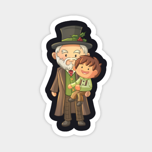 Christmas Carol Scrooge With Tiny Tim - Christmas Carol Scrooge With Tiny Tim - Magnet | TeePublic Christmas Carol Scrooge With Tiny Tim - Christmas Carol Scrooge With Tiny Tim - Magnet | TeePublic