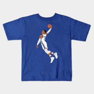 Russell Westbrook Triple Double Machine Canvas Art Kids T-Shirt