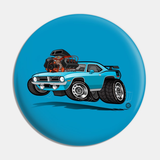 70 Hemi Cuda Engine Pin by Goin Ape Studios