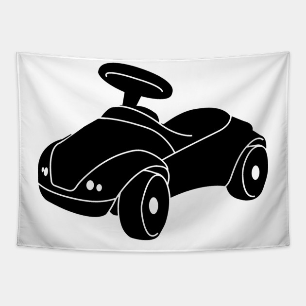 Kids Ride On Toy Car Silhouette Ride On Tapisserie Teepublic Fr