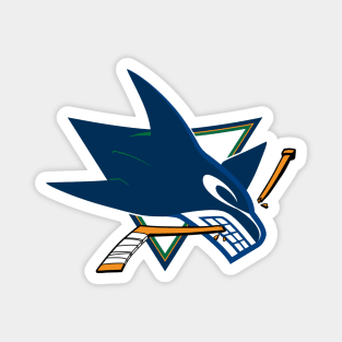 Sharks Canucks Logo Mashup Magnet