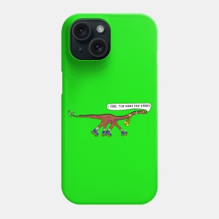 Rollerskating Retro Jurassic Diplodocus Phone Case