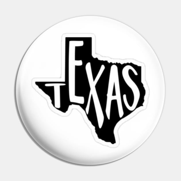 Black & White Texas Pin by Wandering Barefoot