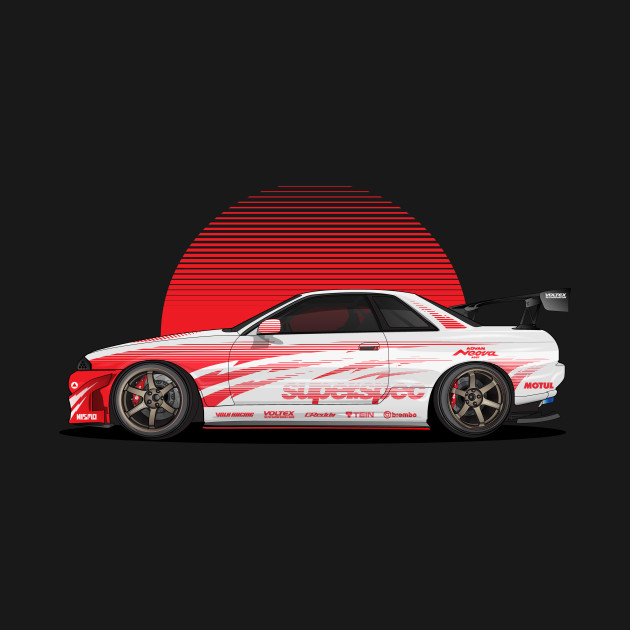 Disover SUPER SPEC Nissan R32 Skyline GTR - Jdm Car - T-Shirt