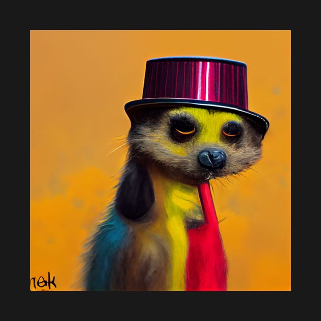 colourful meerkat 03 by heartyARTworks